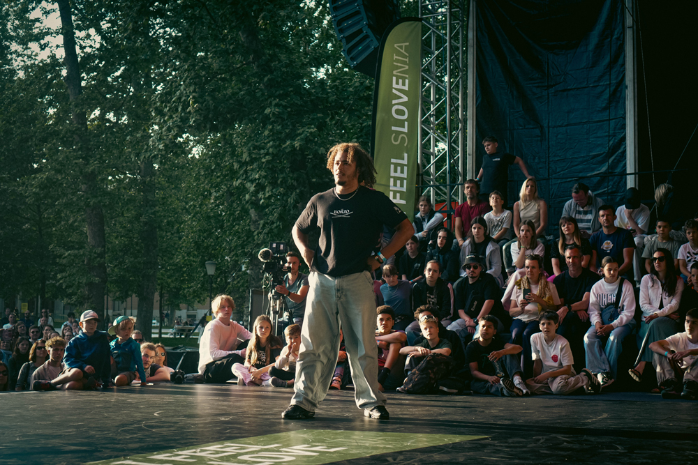 Bboy Kouadio battle stance