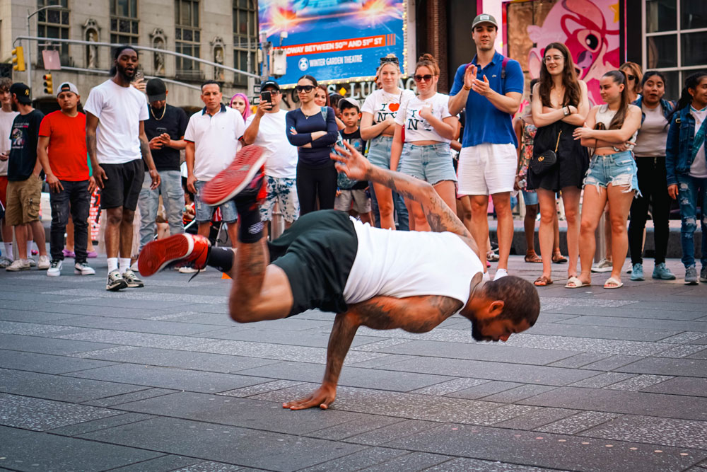 Bboys Times Square show New York