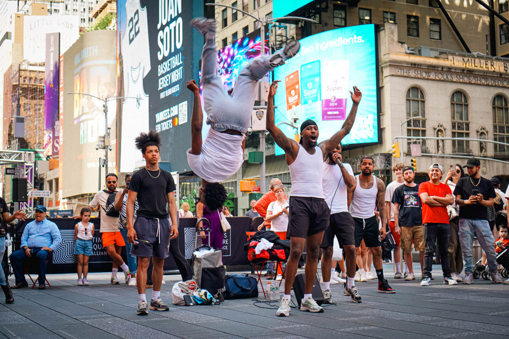 Bboys Times Square show New York