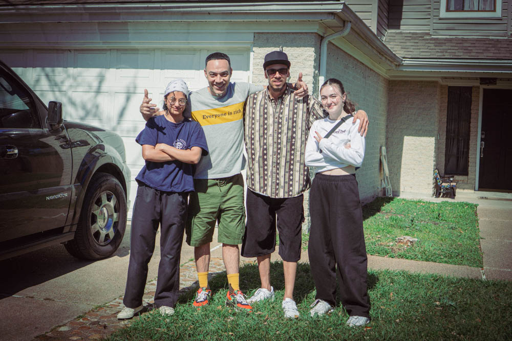 Clean North Tech Styles outside Beast Boogie's house
