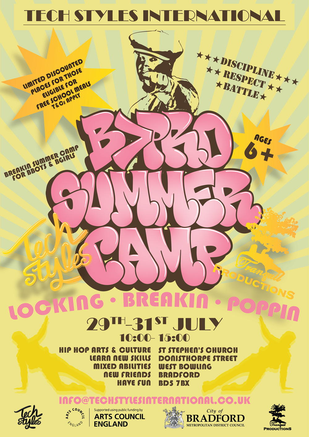 Tech Styles B>Pro Summer Dance Camp 2026 flyer